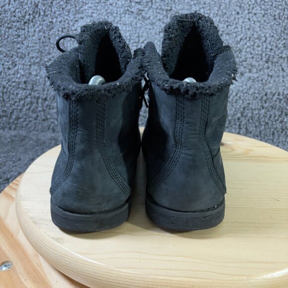 Timberland Richmond Ridge Ankle Boots Womens 7.5 Black Nubuck Leather Waterproof - Picture 4 of 7